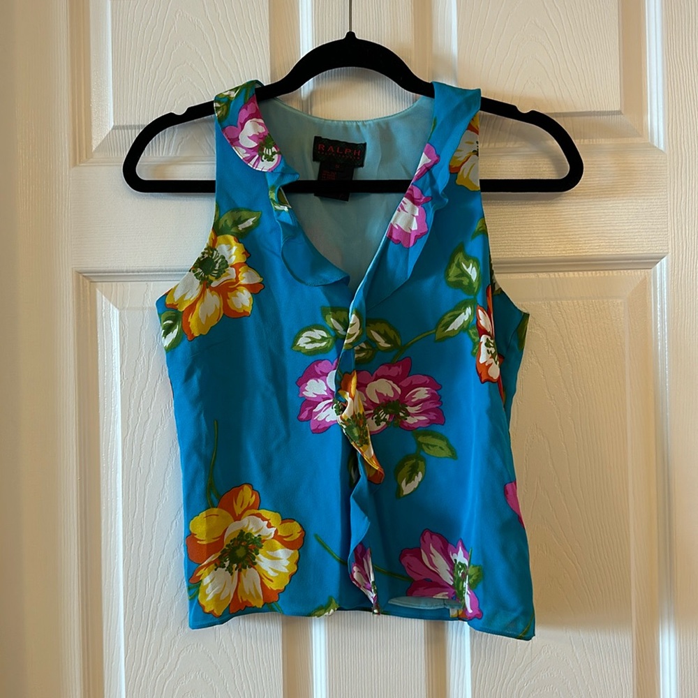 Floral Ralph Lauren silk blouse